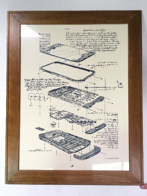 ARTWORK, Print - Blueprint of Mobile Phone